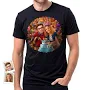 Playera personalizada para cumpleaños con nombre, edad y diseño especial.